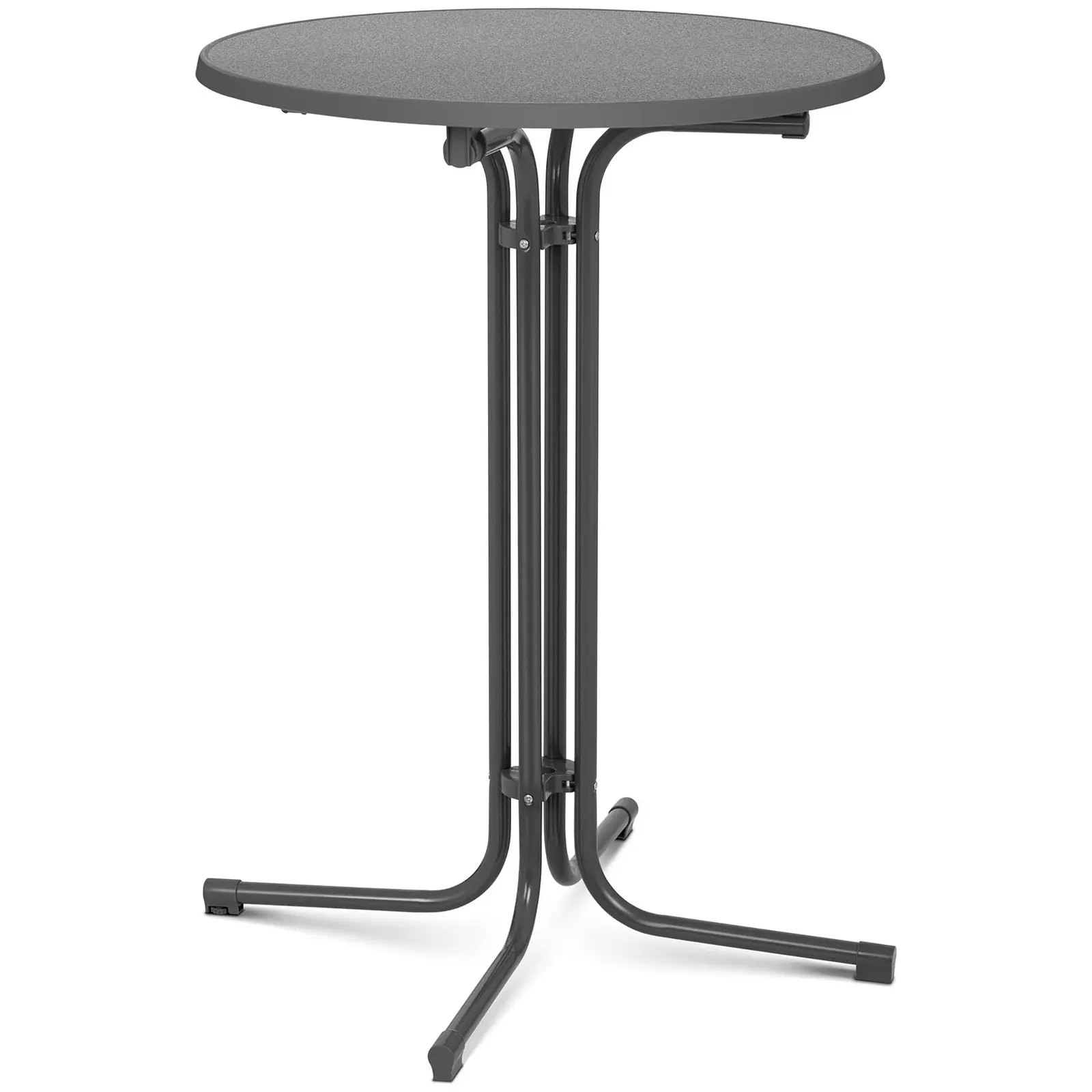 Aukštas baro stalas - Ø 80 cm - sulankstomas - pilkas